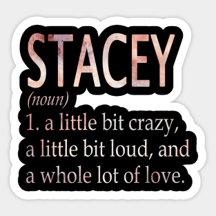 Stacey Girl Name Definition Sticker